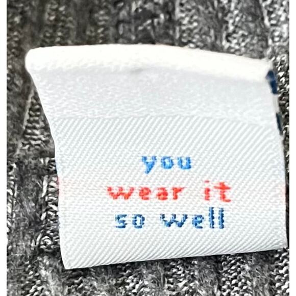 OLD NAVY LONG SLV PULL-OVER RIBBED KNIT SWEATER HOODIE, WOMENS, L, GREY-BUTTONS - Picture 10 of 10